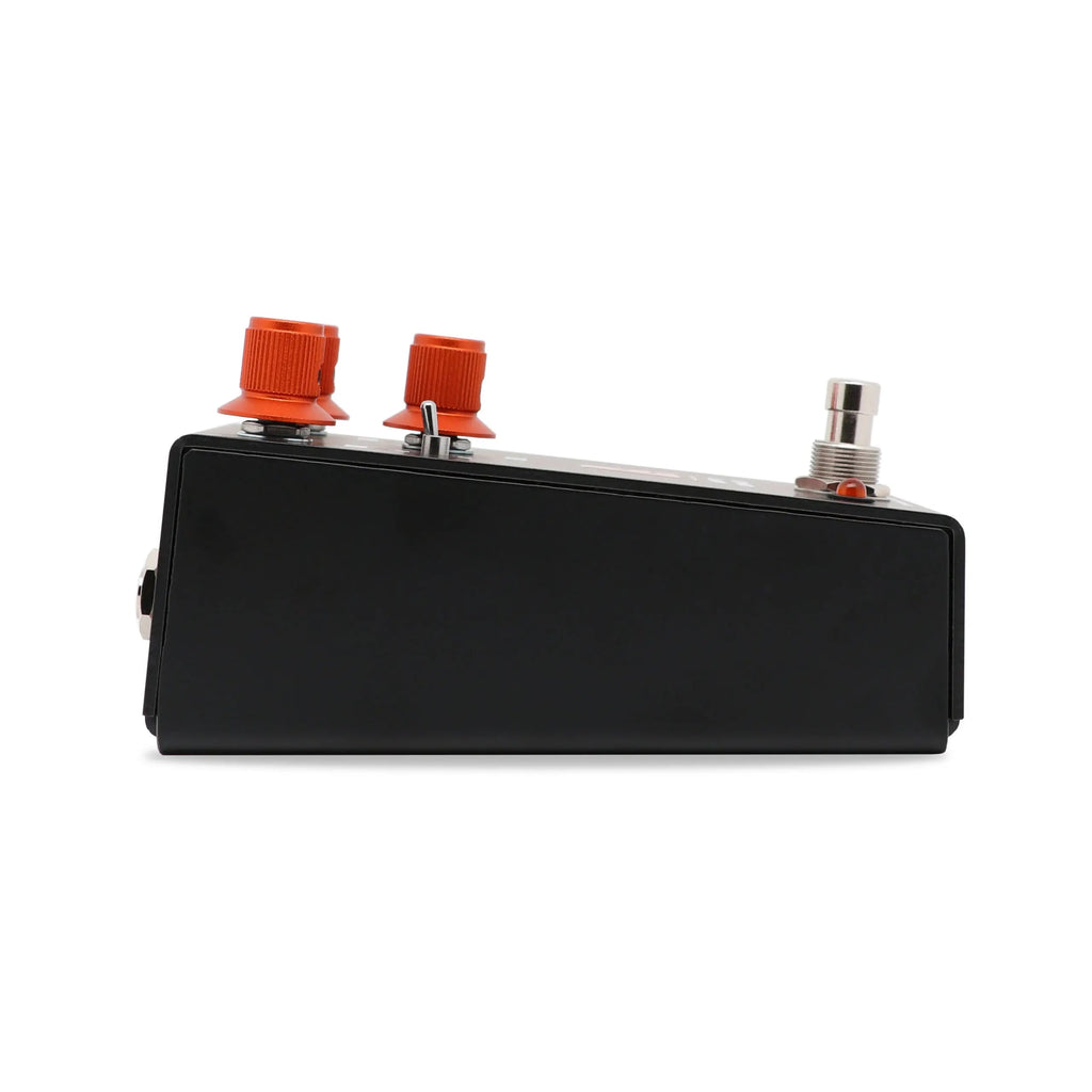 Keeley Angry Orange distortion fuzz pedal — MF DS toggle switches