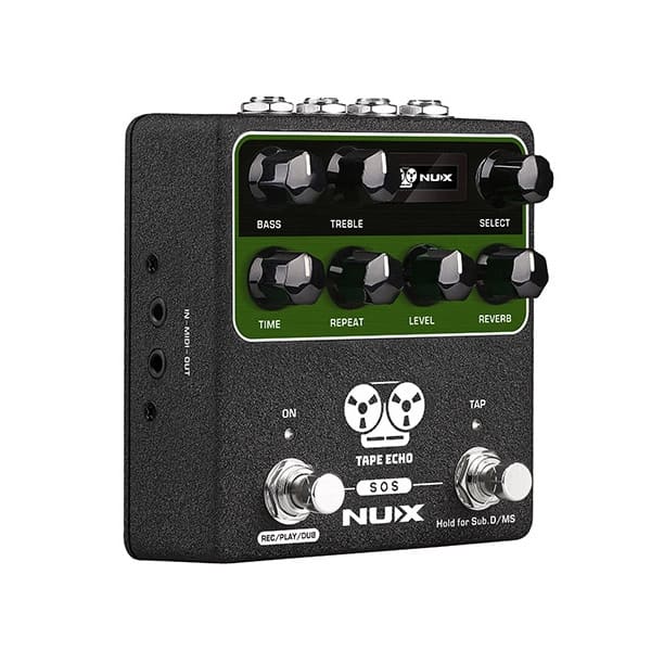 NUX NDD-7 Tape Echo pedal — rear connections