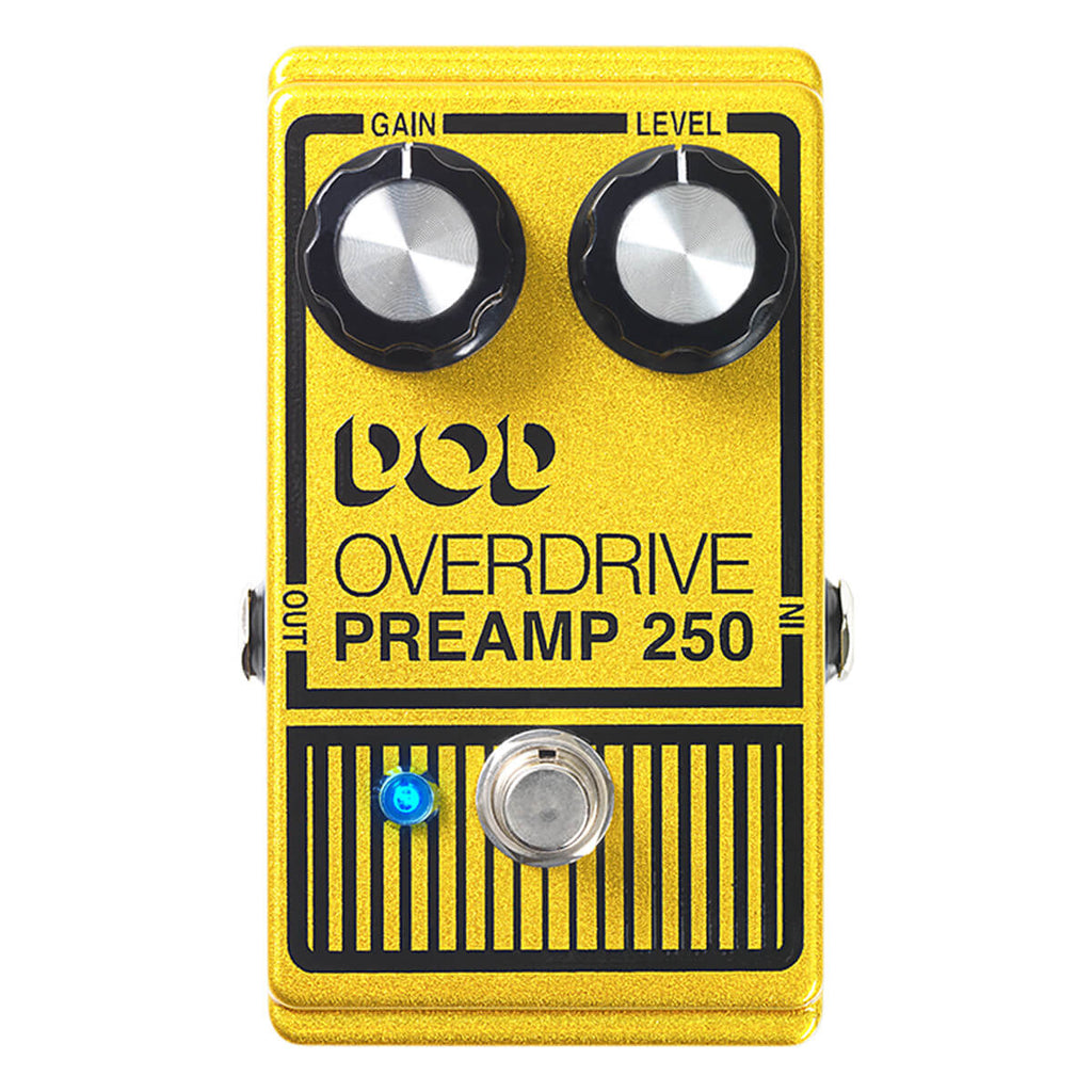 DOD Overdrive Preamp 250 pedal - top view