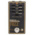 Walrus Audio Fundamental Fuzz guitar pedal — black enclosure front, slider controls
