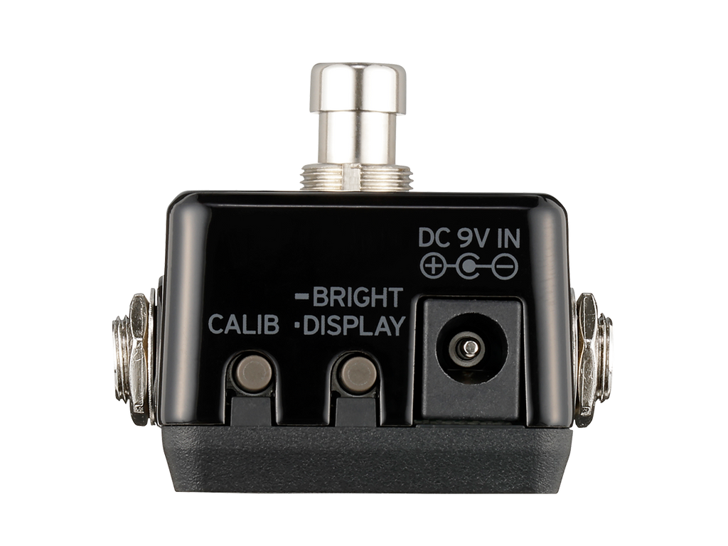 Korg Pitchblack X Mini tuner pedal — display modes illustration