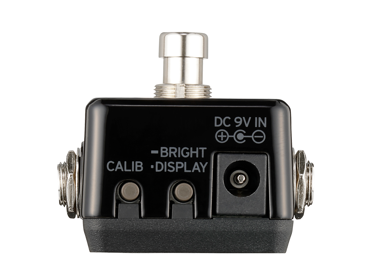 Korg Pitchblack X Mini tuner pedal — display modes illustration