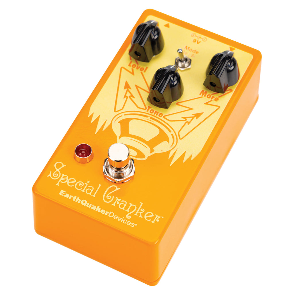 EarthQuaker Devices Special Cranker overdrive pedal — angled view