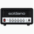 Soldano SLO Mini 30W guitar amp head — black front with control panel and grille