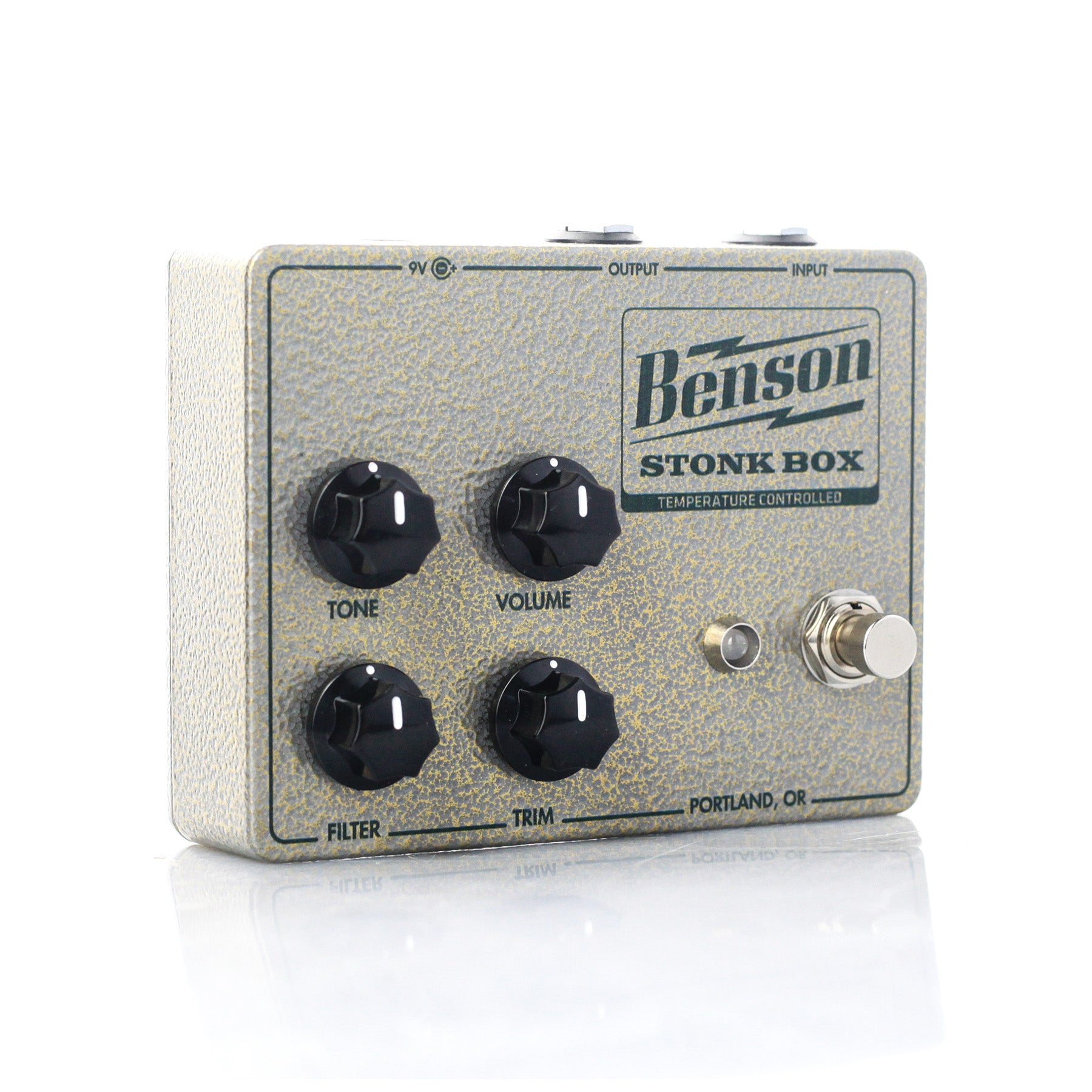 Benson Stonk Box fuzz pedal — side view