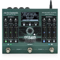 Electro-Harmonix Oceans Abyss reverb pedal — top view of dual reverb controls