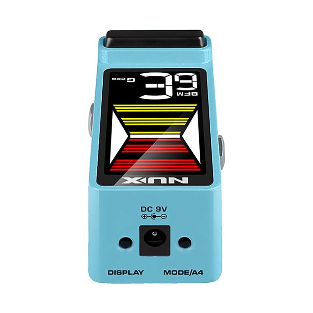 NUX NTU-3 Flow Tune MKII tuner pedal — footswitch and rear detail