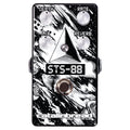 Catalinbread STS-88 flanger reverb pedal — black enclosure with white cosmic artwork, top view