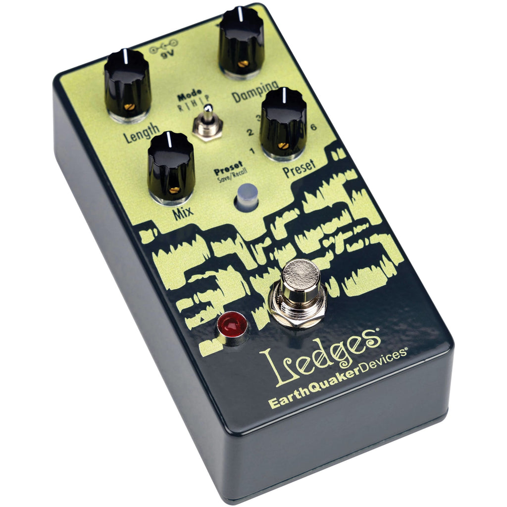 EarthQuaker Devices Ledges reverb pedal - control knobs detail