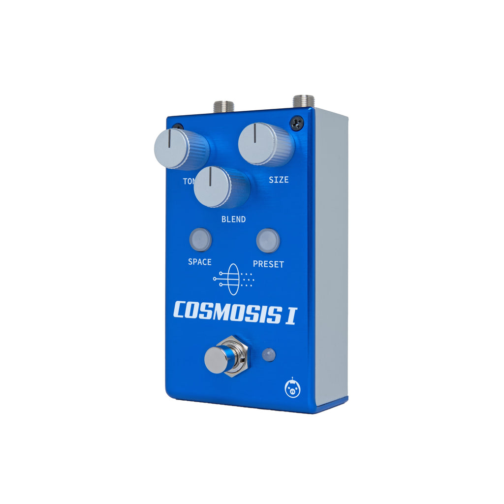 Pigtronix Cosmosis 1 reverb pedal — footswitch detail