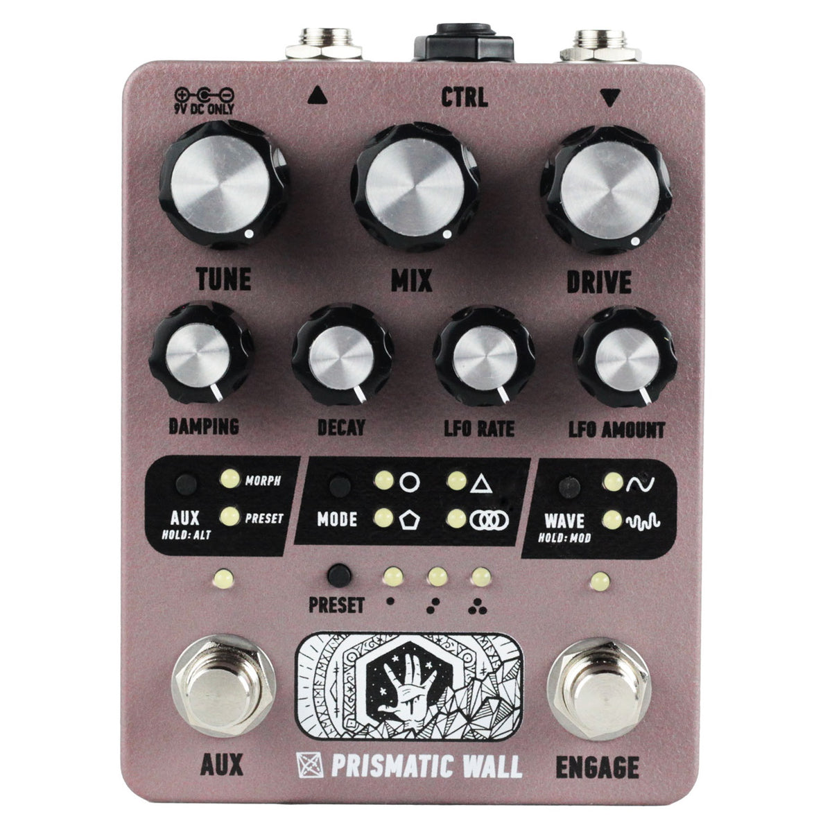 New Electronic Audio Experiments Prismatic Wall V1.1 Resonator Guitar Effects Pedal