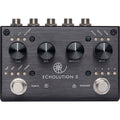 Pigtronix Echolution 3 stereo delay pedal — black front top-down view