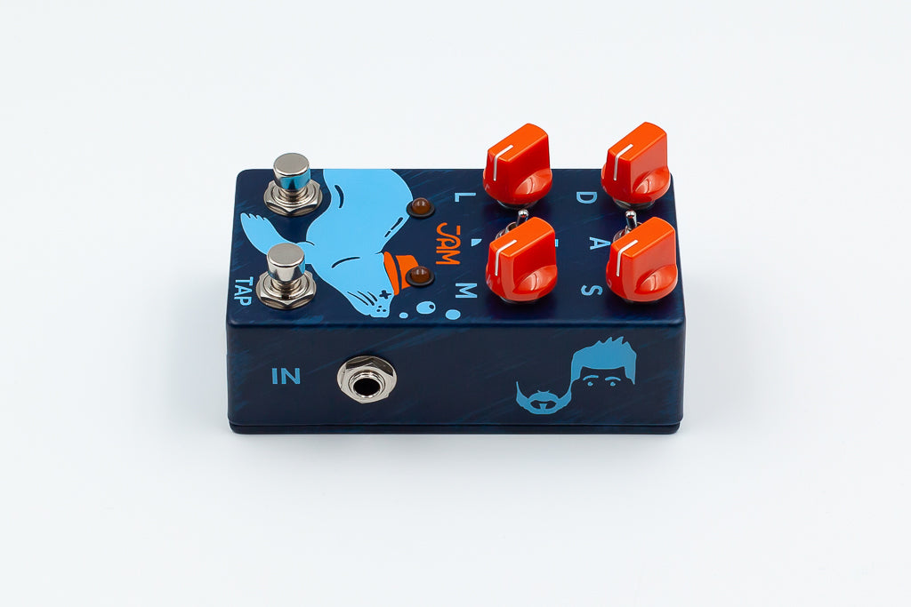 JAM Pedals Harmonious Monk mk.2 tremolo pedal - footswitches view