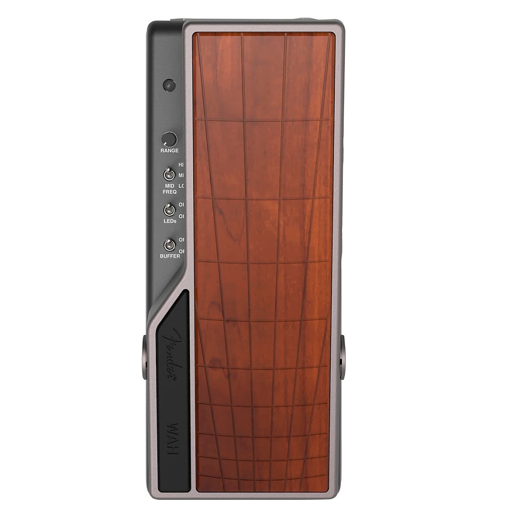 Fender Tread-Light Wah pedal — top control panel detail