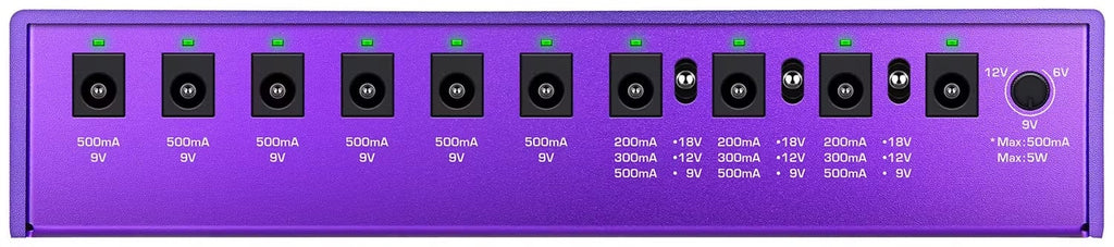 NUX Zeus power supply top panel labeling