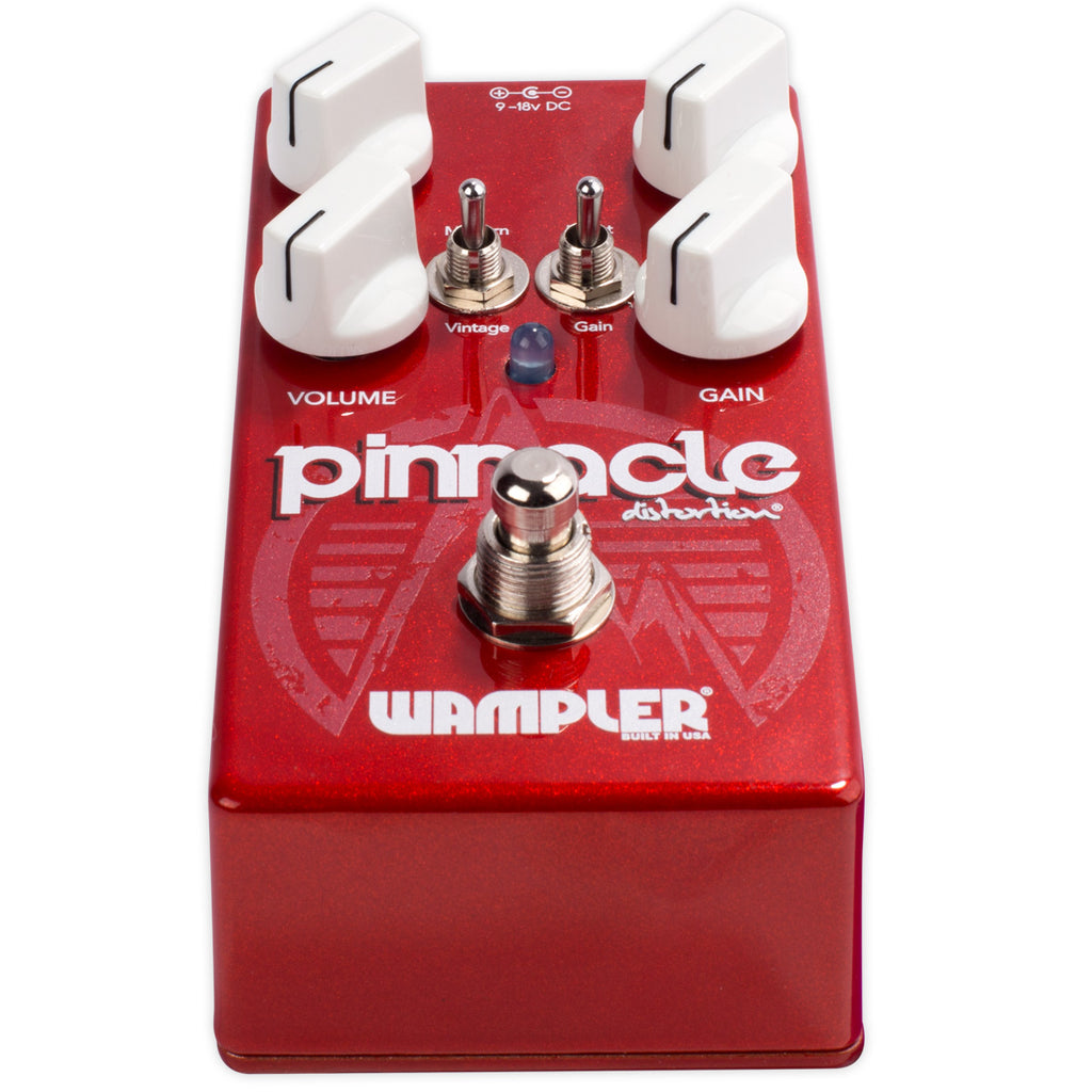 Wampler Pinnacle distortion pedal Modern Vintage and Boost switches