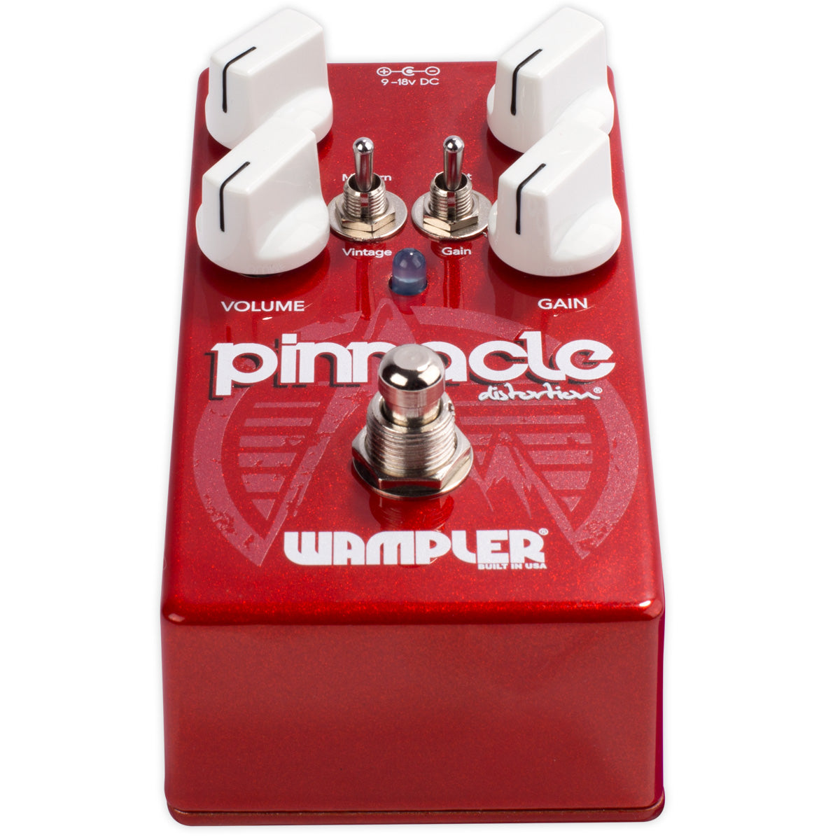Wampler Pinnacle distortion pedal Modern Vintage and Boost switches