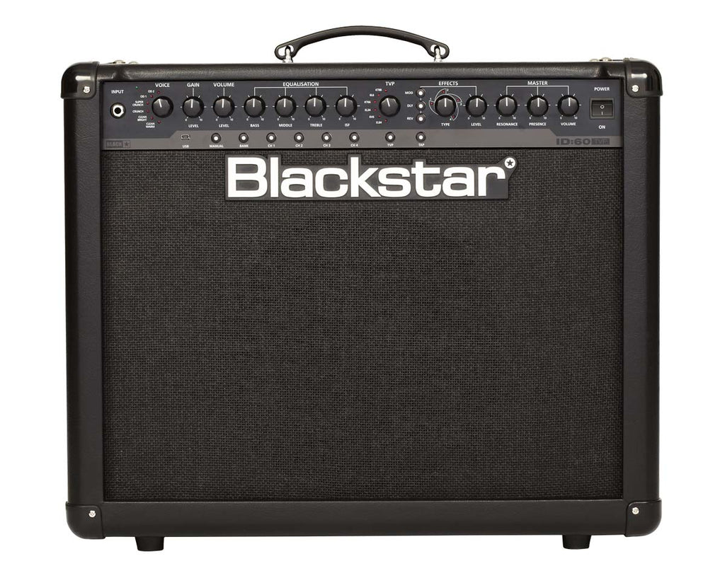 Blackstar ID:60 TVP guitar combo amplifier — front control panel detail