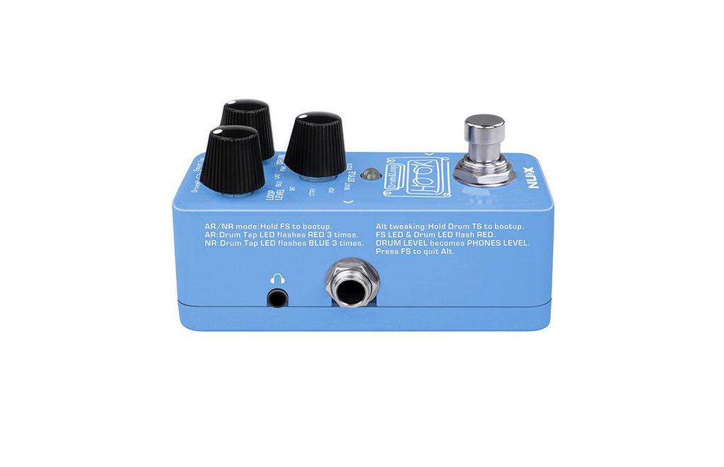 NUX NDL-3 Hook drum & loop pedal — angled view