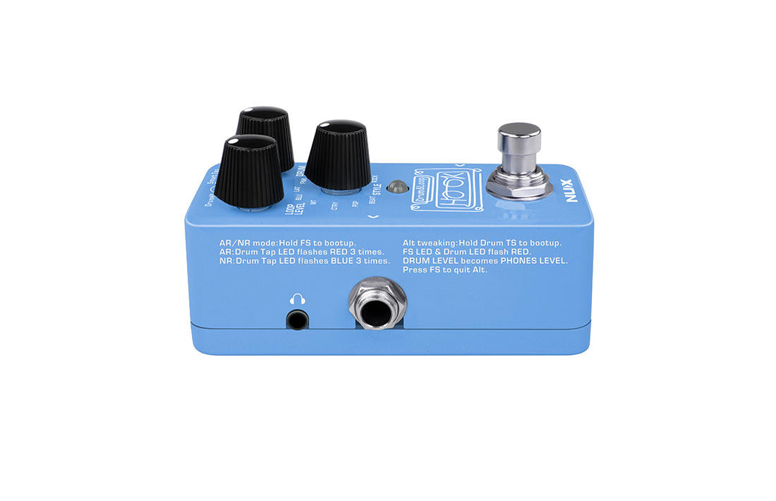 NUX NDL-3 Hook drum & loop pedal — angled view