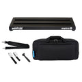 Pedaltrain Metro 20 black pedalboard with soft case, strap and zip ties — full kit