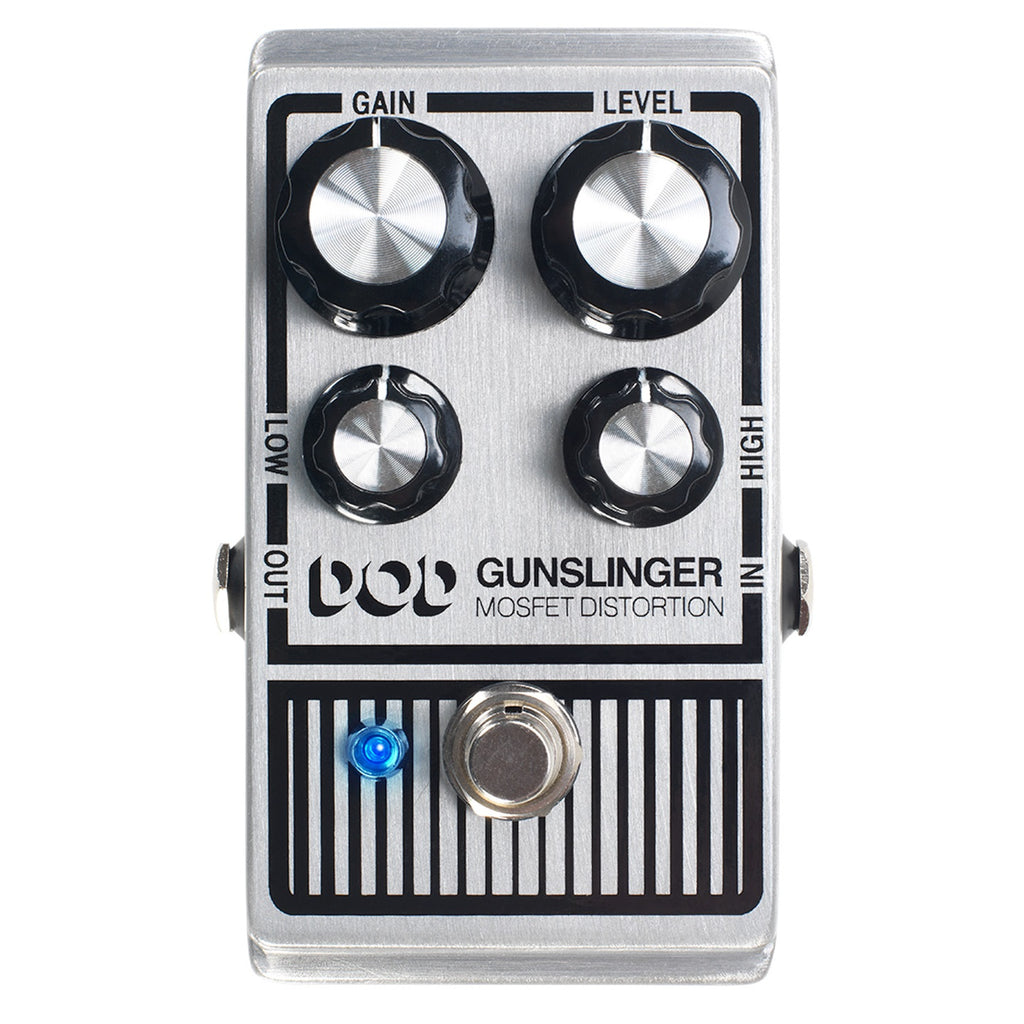 DOD Gunslinger Mosfet distortion pedal — control knobs