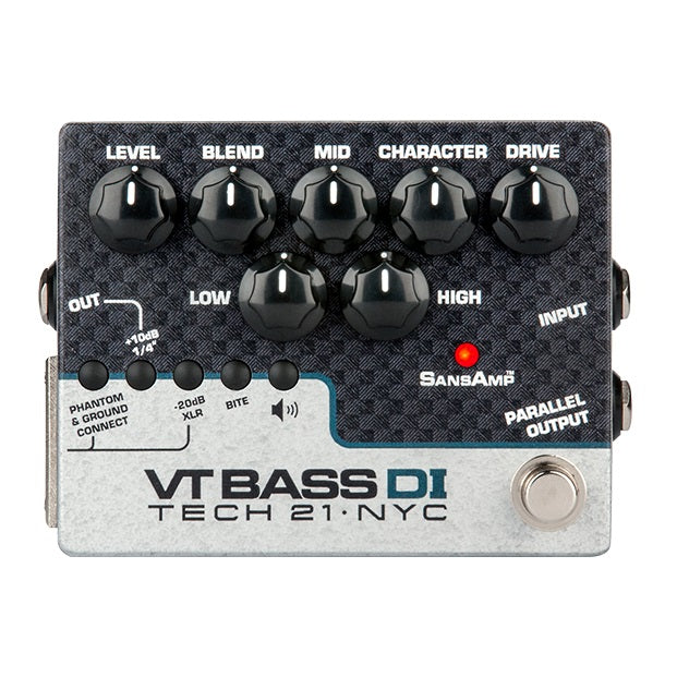 Tech 21 SansAmp VT Bass DI bass pedal — connections and outputs