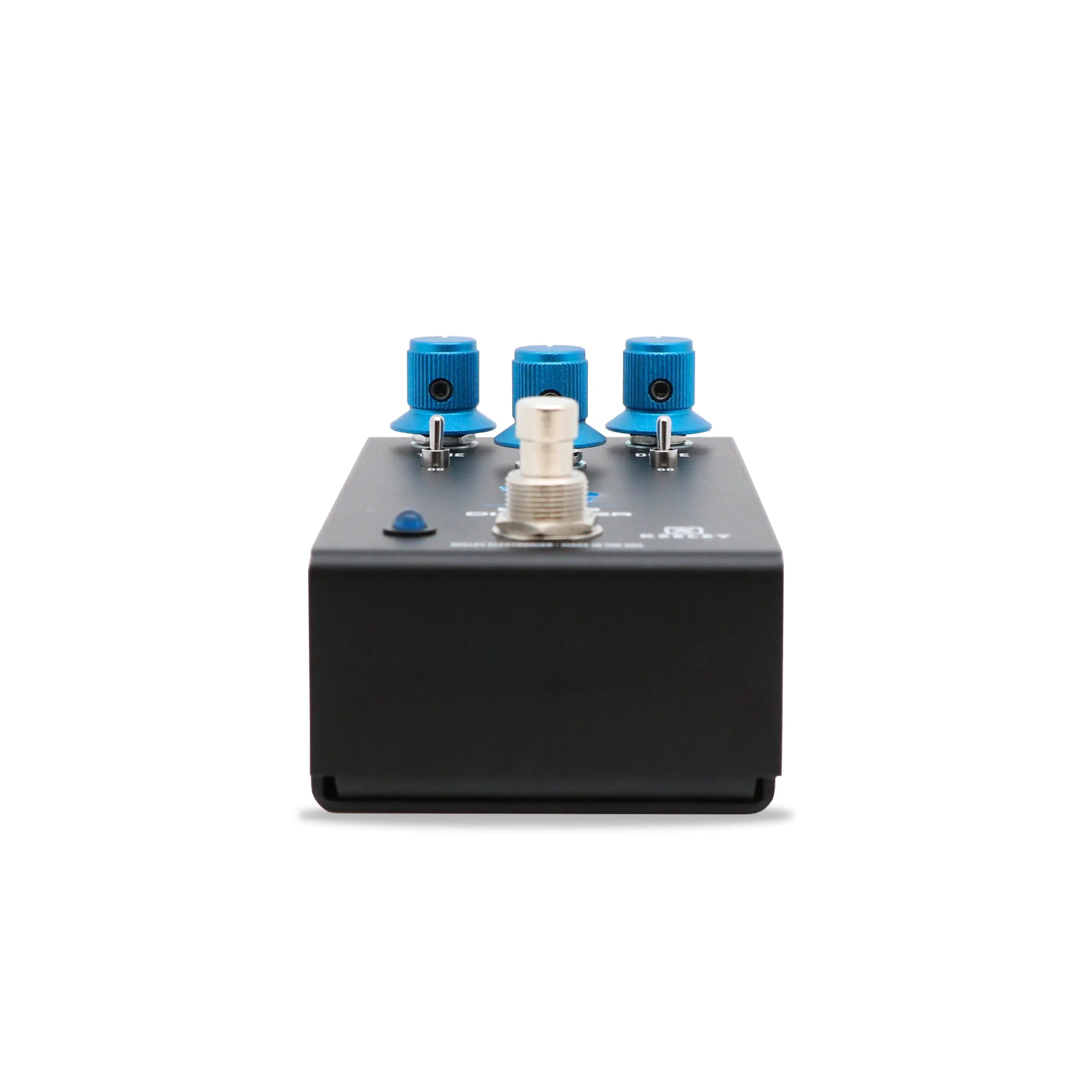 Keeley Blues Disorder overdrive distortion pedal — top control knobs detail