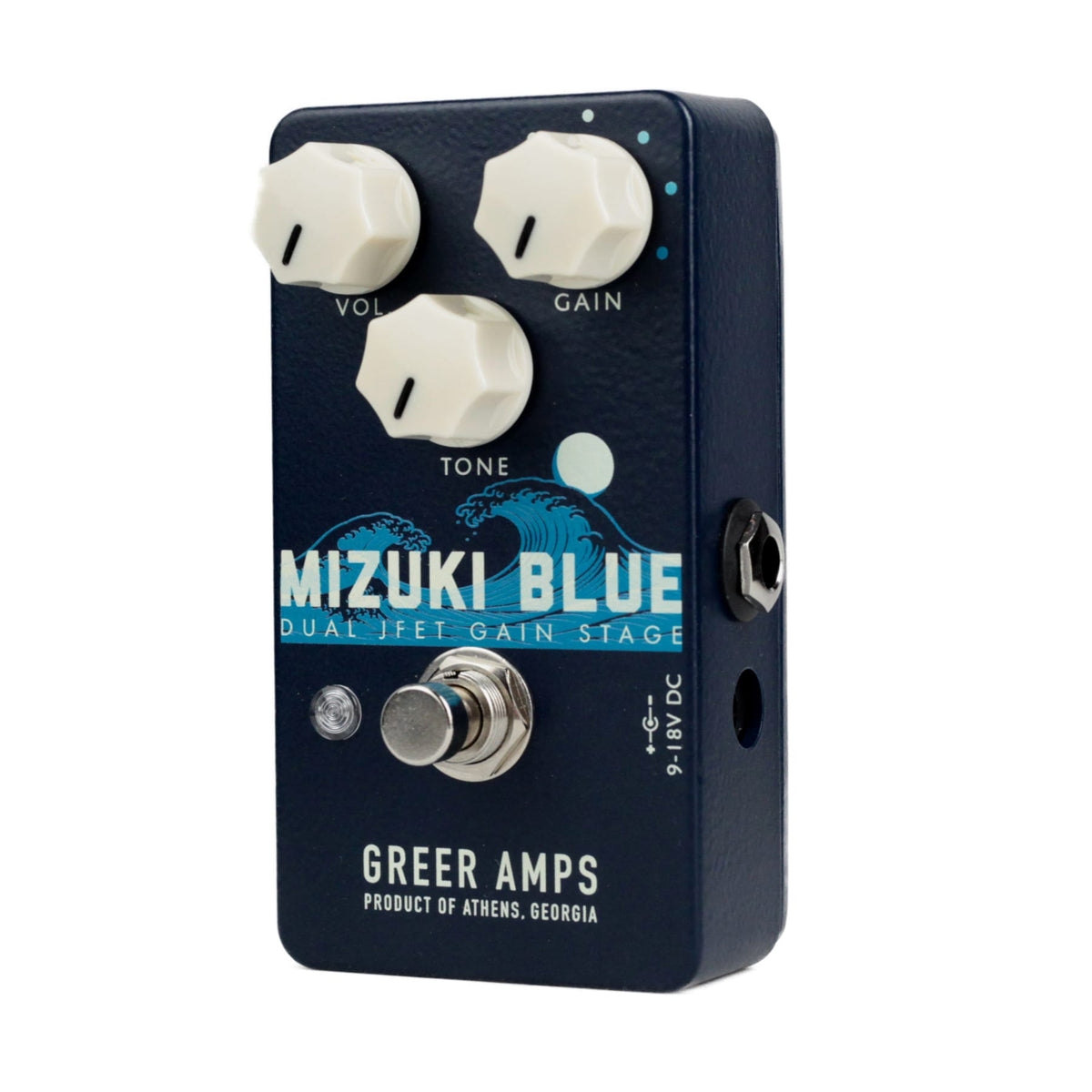 New Greer Amps Mizuki Blue Dual JFET Gain Stage Overdrive Guitar Effects Pedal