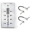 MXR M237 DC Brick power supply — silver enclosure with included Hosa patch cables