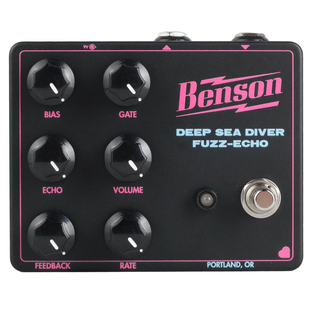 Benson Deep Sea Diver Fuzz-Echo guitar effects pedal — black