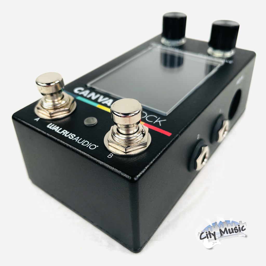 Used Walrus Audio Canvas Clock tempo sync pedal — footswitches detail