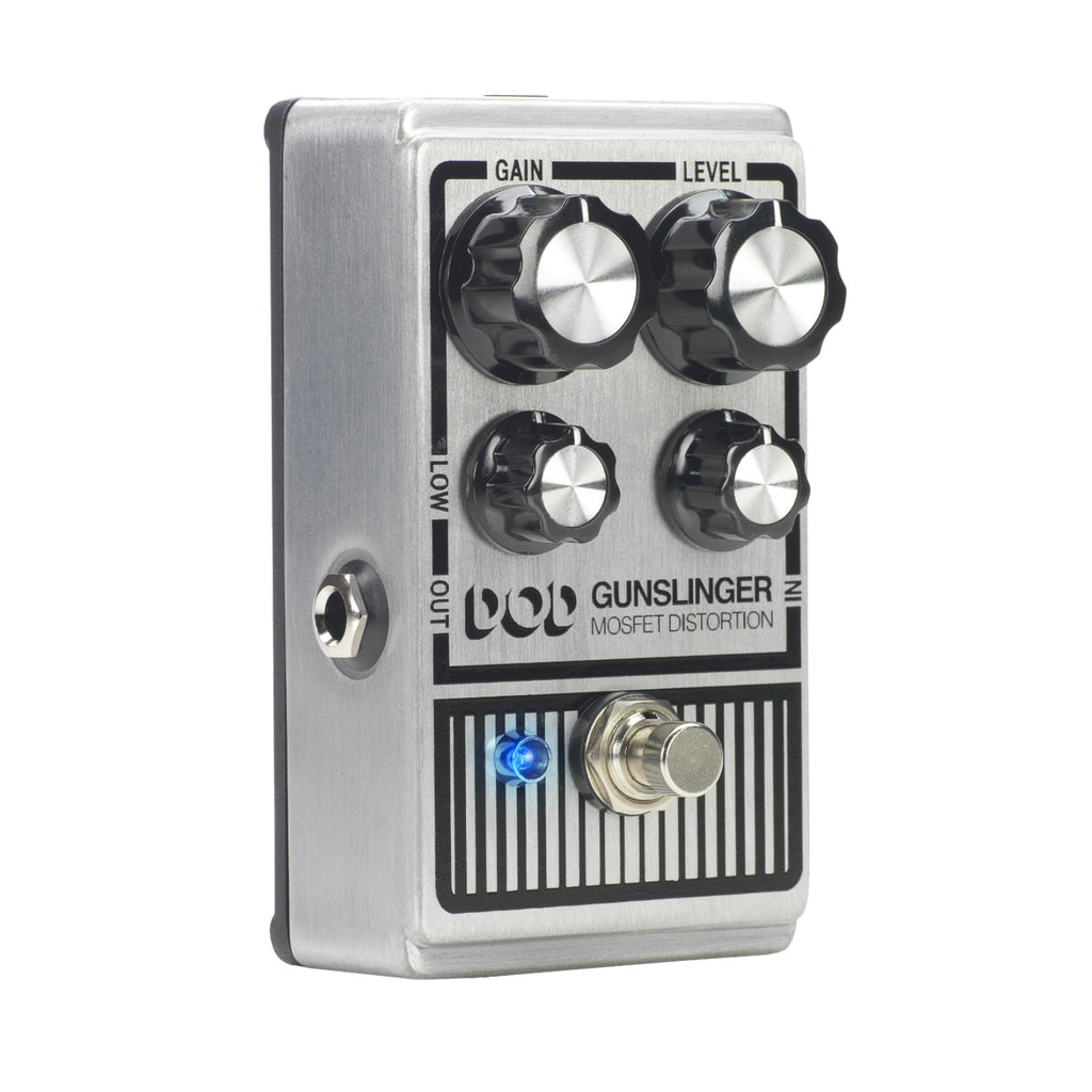 DOD Gunslinger Mosfet distortion pedal — side view
