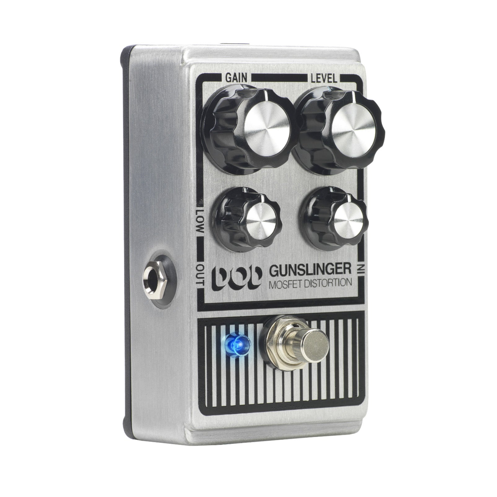 DOD Gunslinger Mosfet distortion pedal — side view