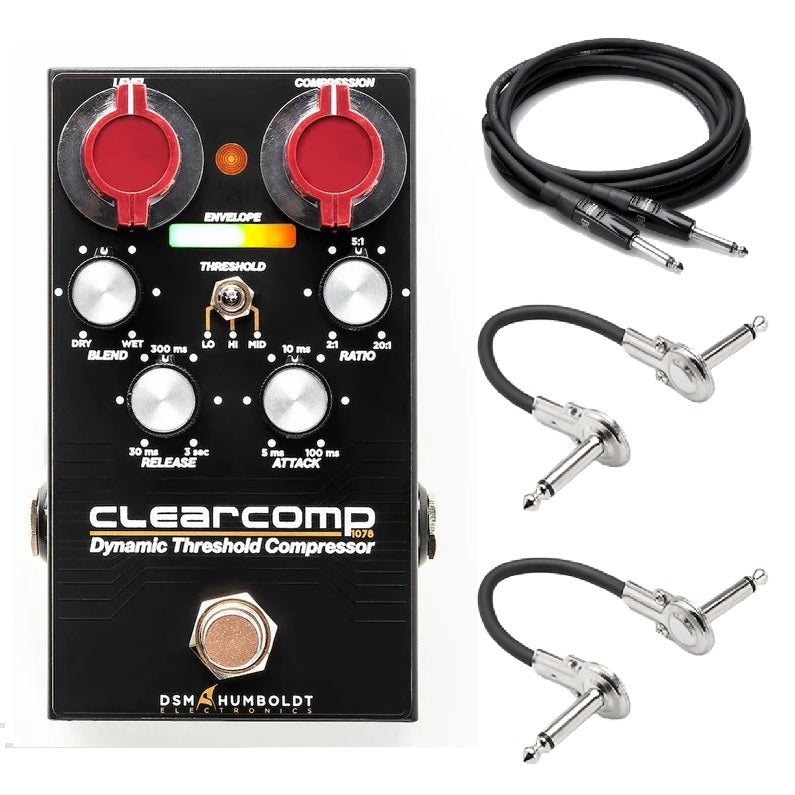 DSM & Humboldt ClearComp compressor pedal — front with included cables