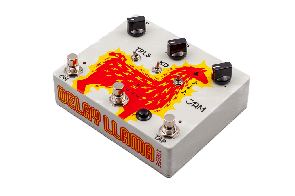 JAM Pedals Delay Llama Xtreme delay pedal - footswitch view