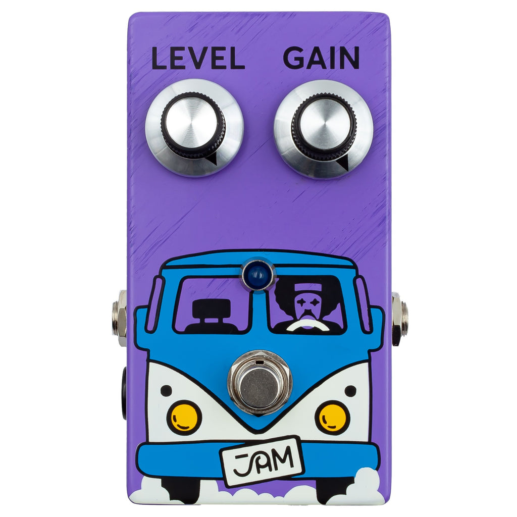 JAM Pedals Fuzz Phrase Si purple silicon fuzz pedal — front view