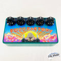 Used ZVEX Vexter Fuzz Factory Guitar Pedal — Teal top view
