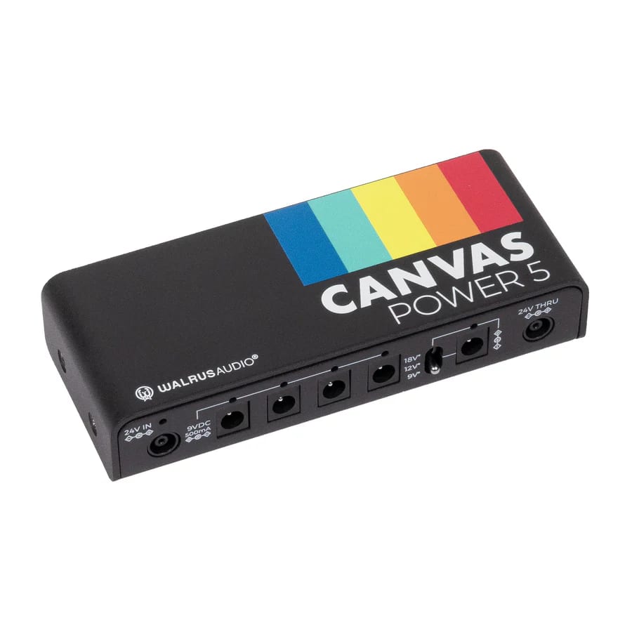 Walrus Audio Canvas Power 5 DC - included DC cables and mounting brackets