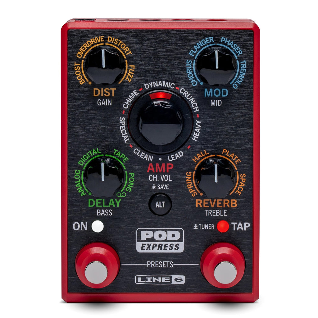 Line 6 POD Express Guitar — control knobs detail
