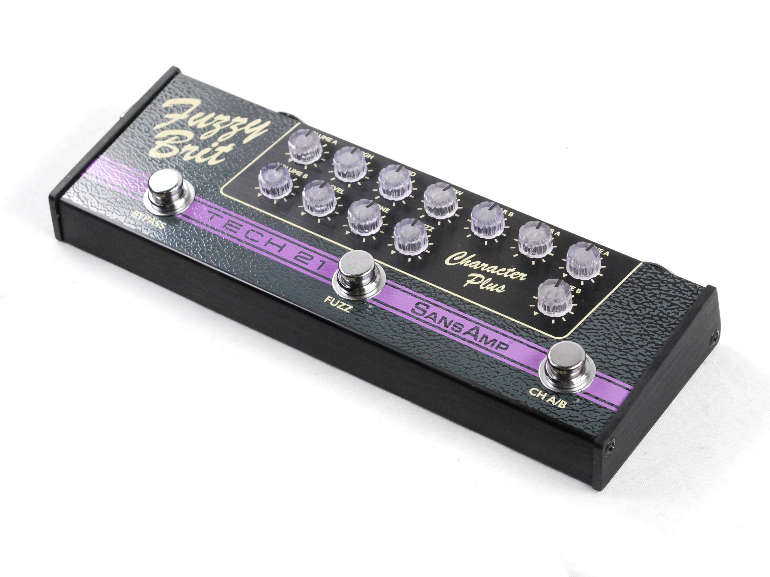 Used Tech 21 SansAmp Character Plus Fuzzy Brit Guitar Effects Pedal