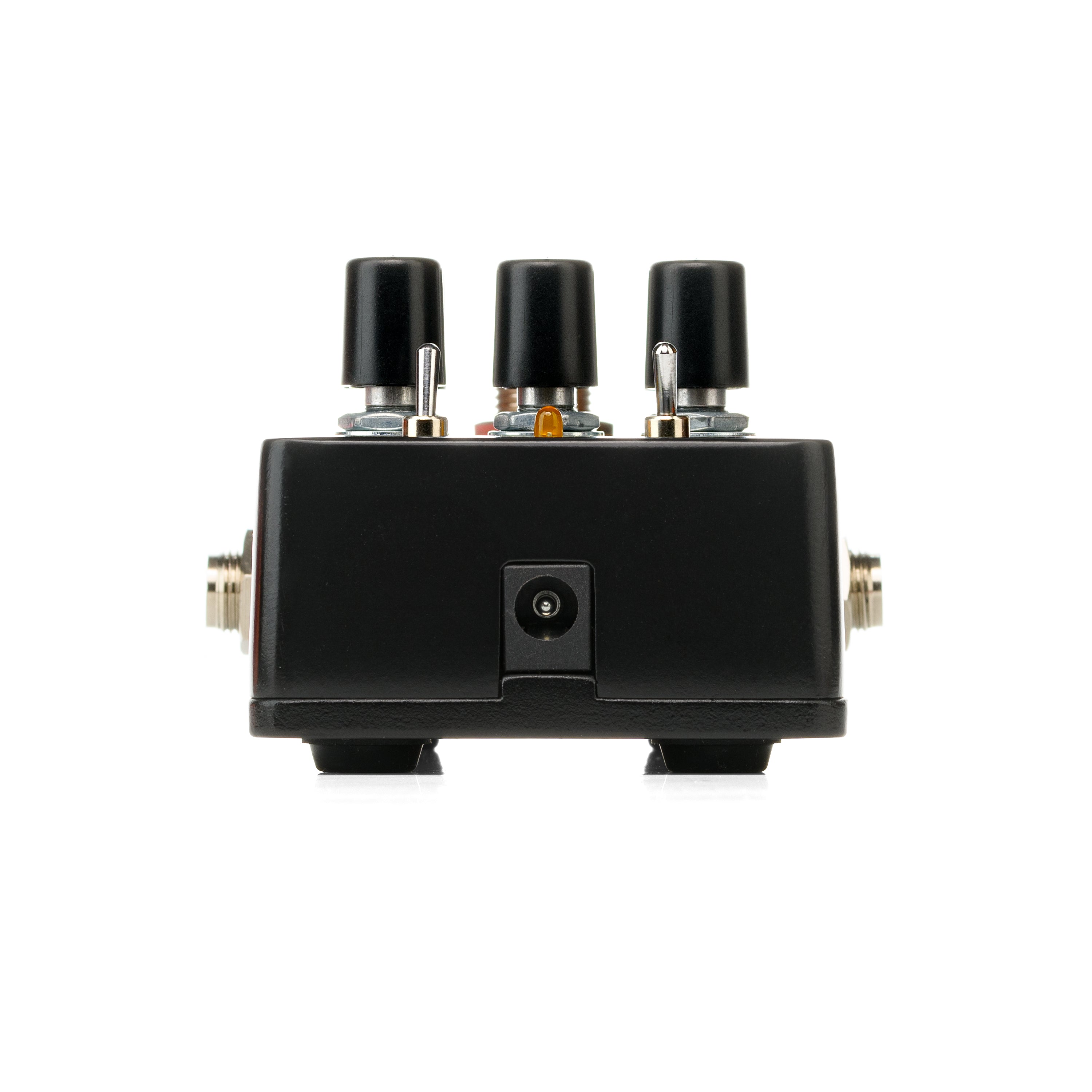 Electro-Harmonix Bender Royale germanium fuzz pedal — knobs and switches detail