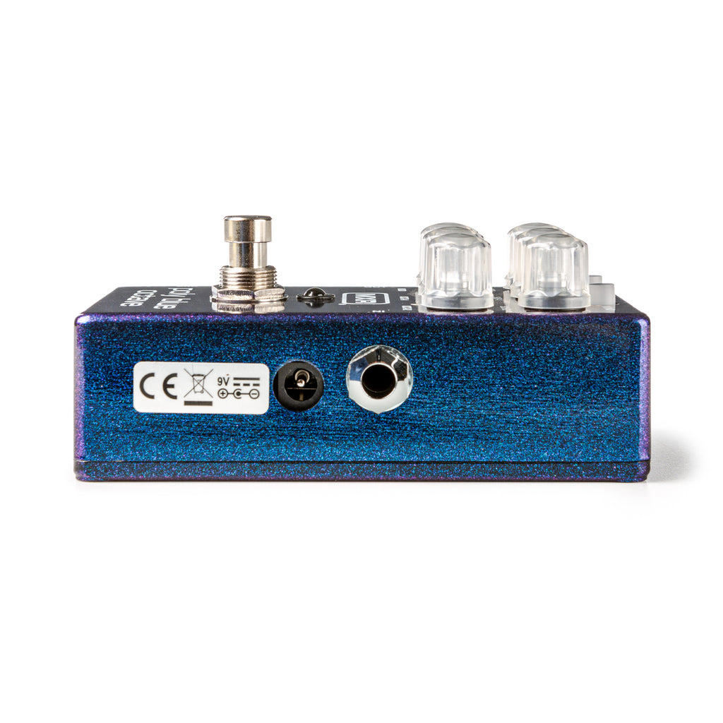 MXR M306 Poly Blue Octave pedal — side input and output jacks