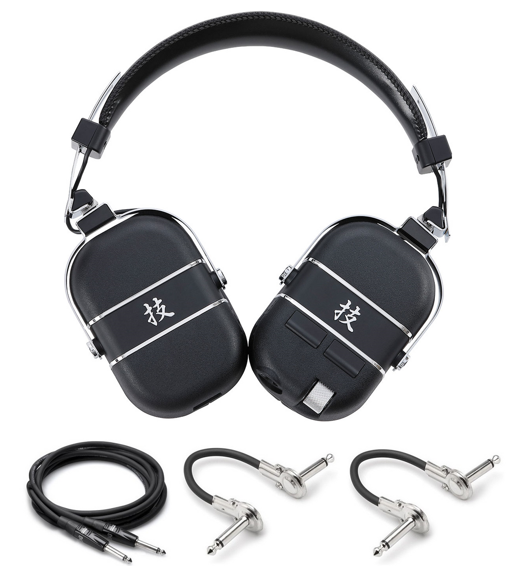 Boss Waza-Air wireless guitar amp headphones front view
