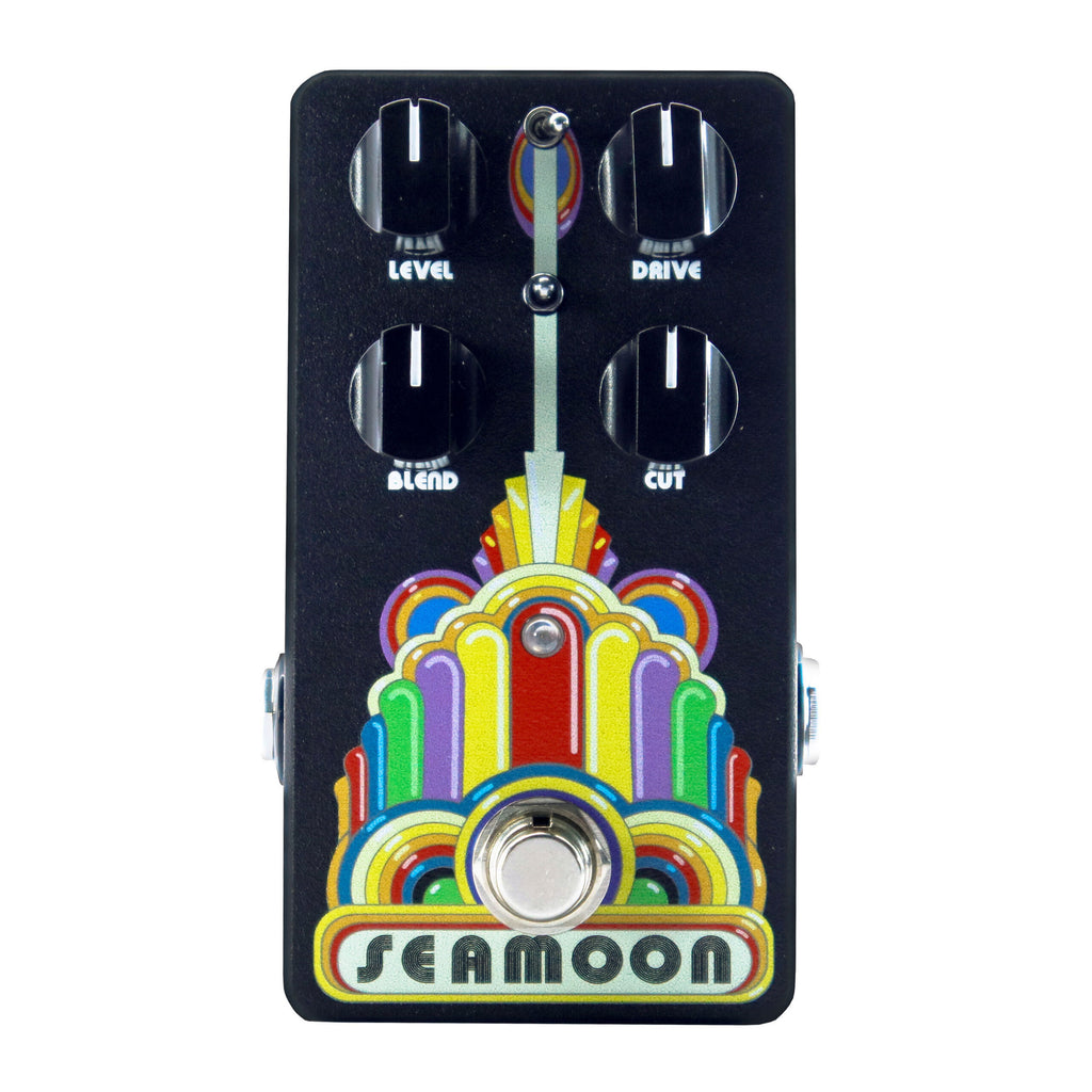 Seamoon Grind Machine bass overdrive pedal angled view