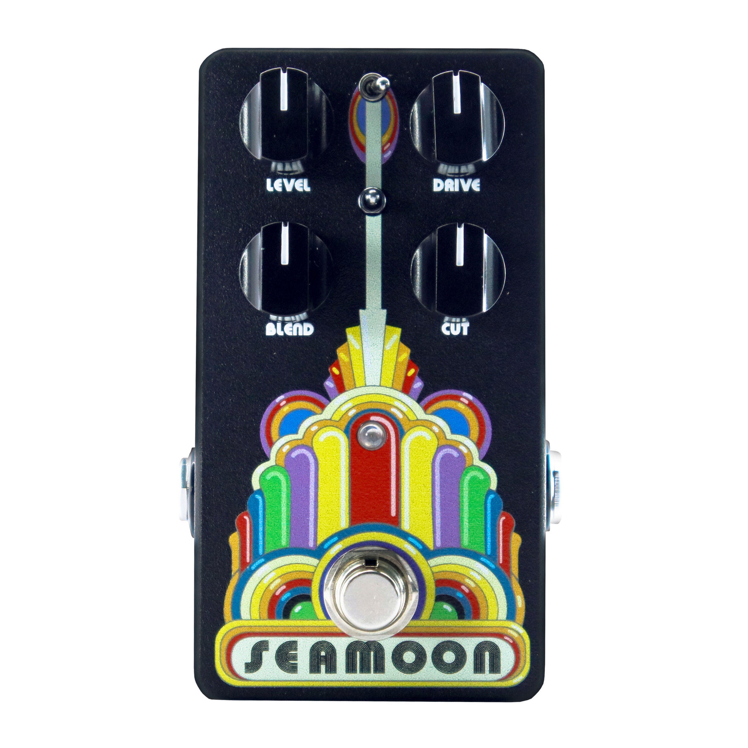 Seamoon Grind Machine bass overdrive pedal angled view