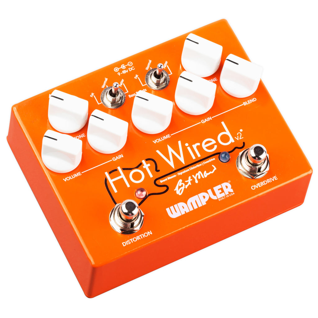 New Wampler Brent Mason Signature Hot Wired V2 Overdrive Guitar Effects Pedal