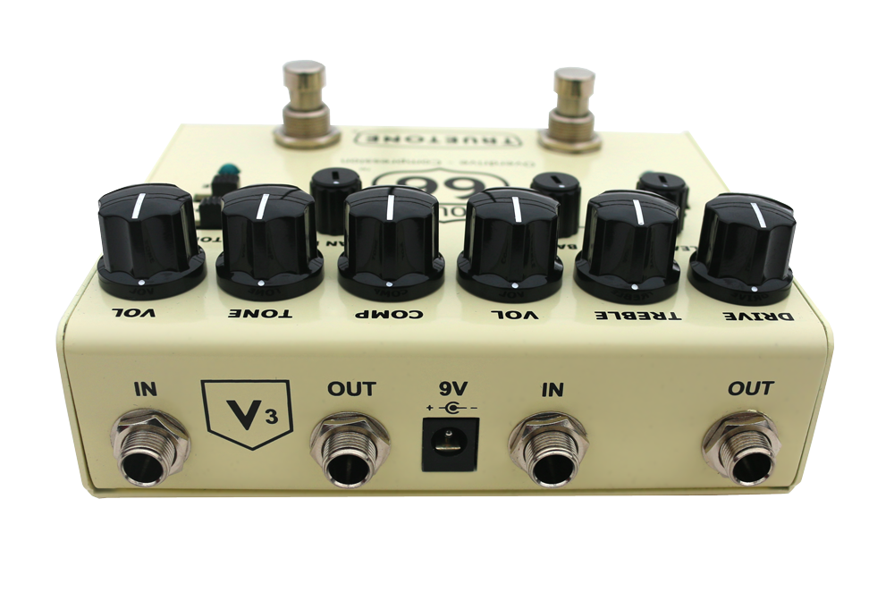 Truetone V3 Route 66 pedal — connections detail