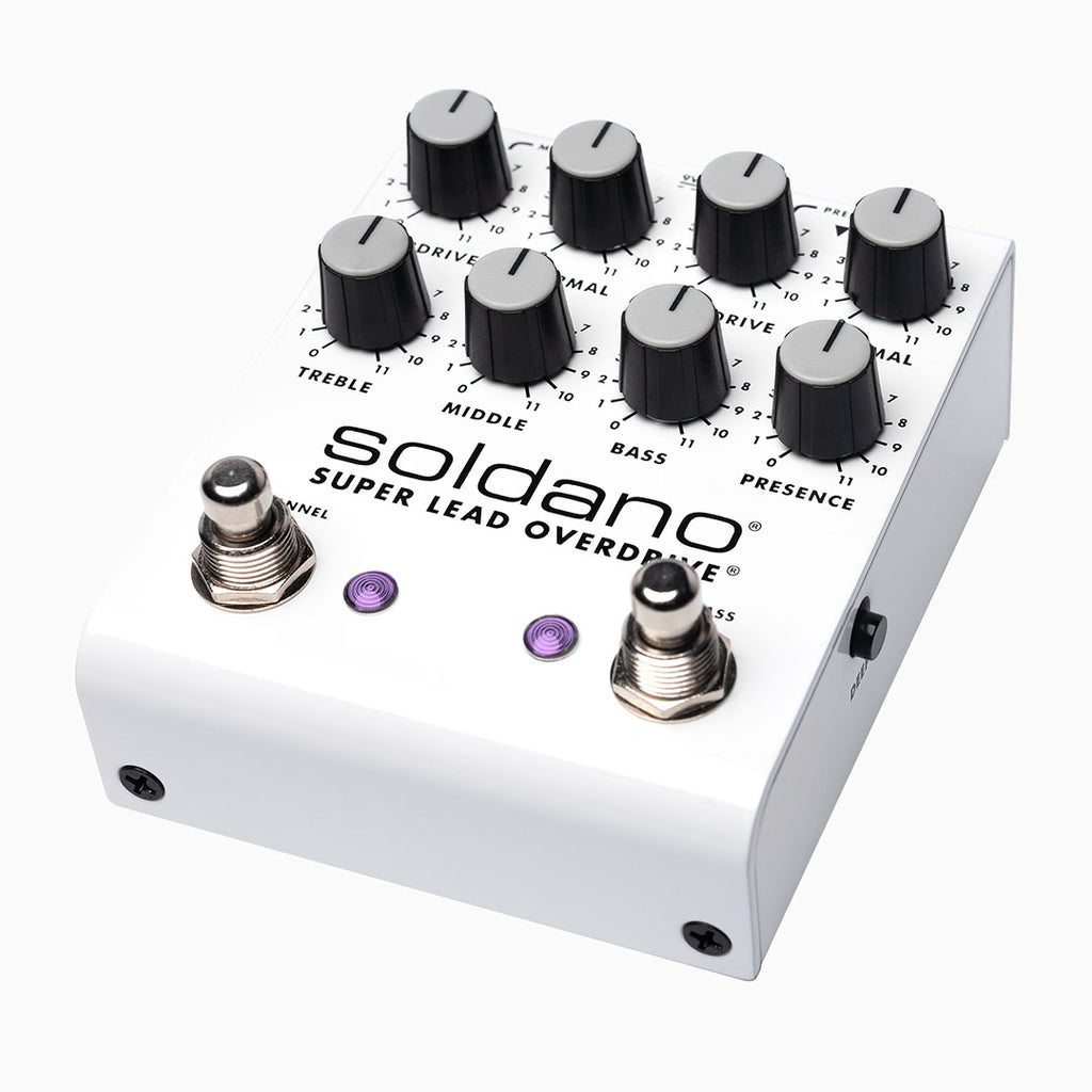 Soldano SLO PLUS overdrive pedal — rear jacks view
