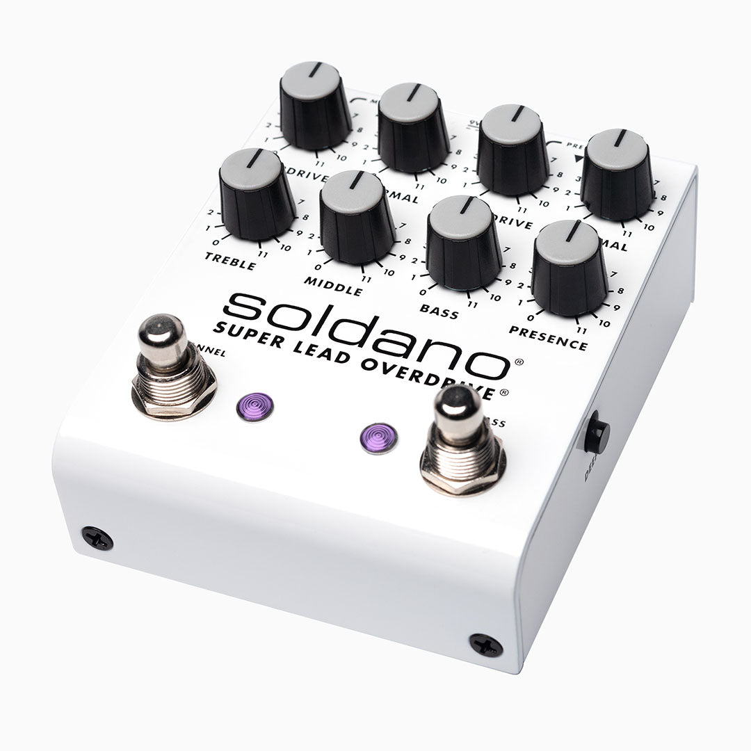 Soldano SLO PLUS overdrive pedal — rear jacks view